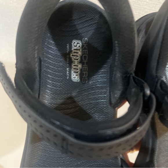 Skechers Slip-ins Washable Knit Ultra Flex 3.0 Sandals-Black-9W - Picture 6 of 6